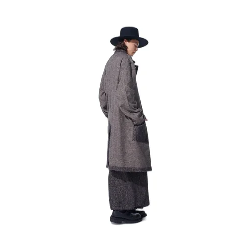 Brushed Twill Needle Punch Shop Coat