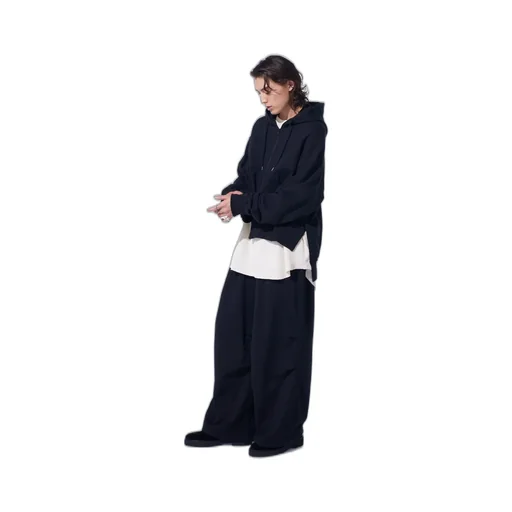 French Terry Tucked Pants