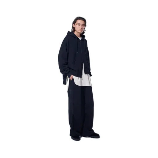 French Terry Tucked Pants