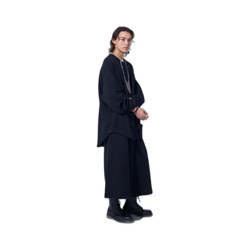 French Terry Culotte Pants