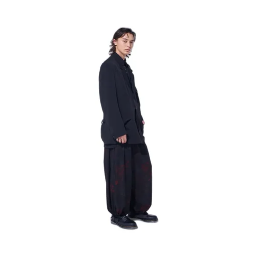 Crepe De Chine Shirring Pockets Jacket