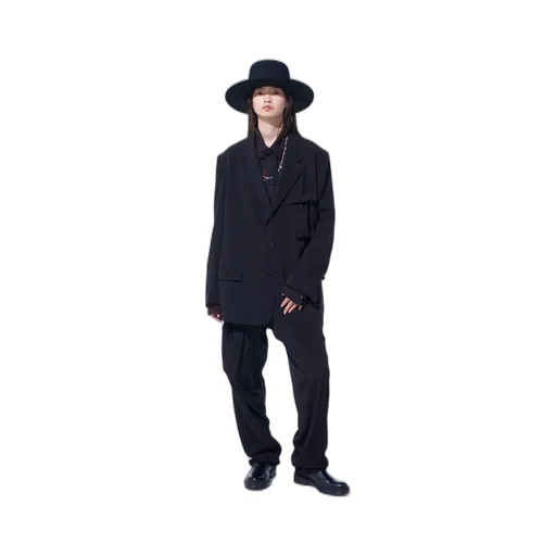 Crepe De Chine Shirring Pockets Jacket