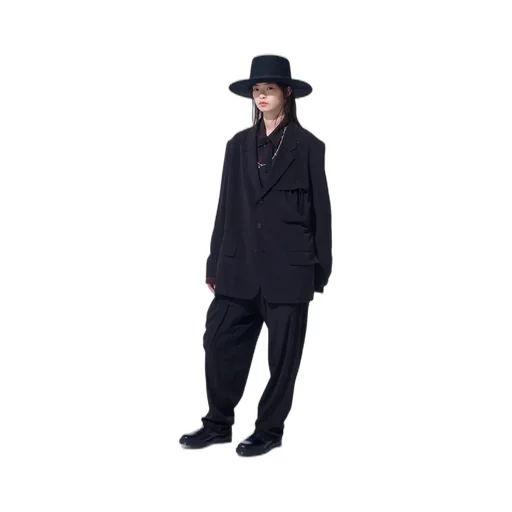 Crepe De Chine Shirring Pockets Jacket