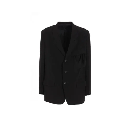 Crepe De Chine Shirring Pockets Jacket