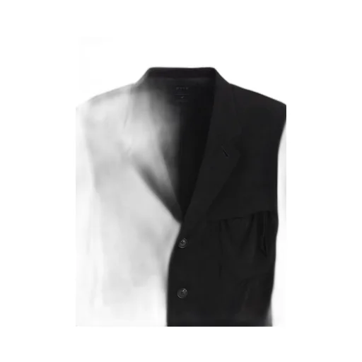 Crepe De Chine Shirring Pockets Jacket