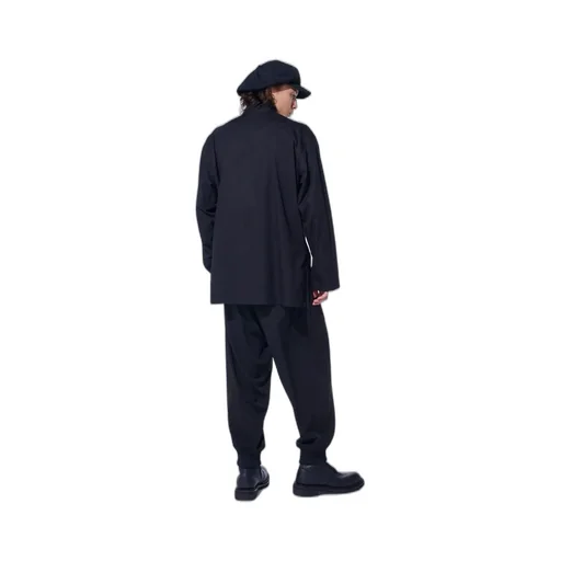 Crepe De Chine Hem Rib 2 Tuck Jogger Pants