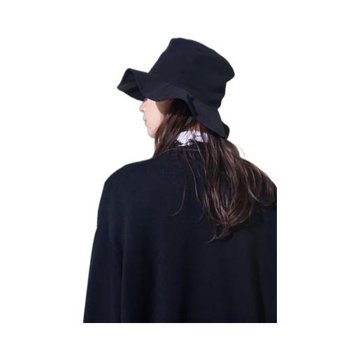Crepe De Chine Long Brim Hat