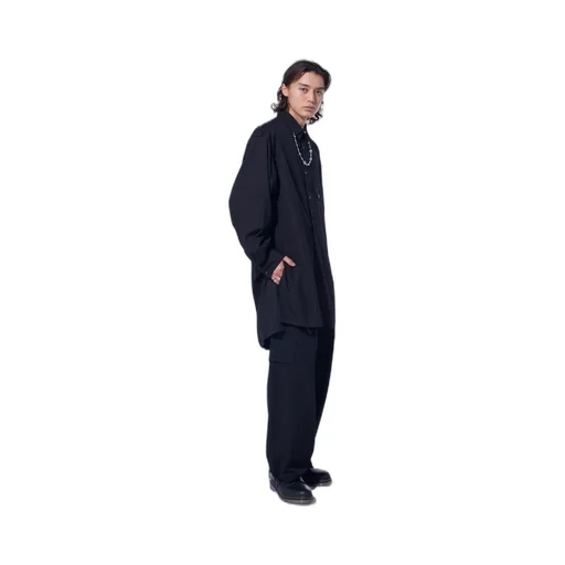 Cotton Broad Oversized Double Collar Shirt