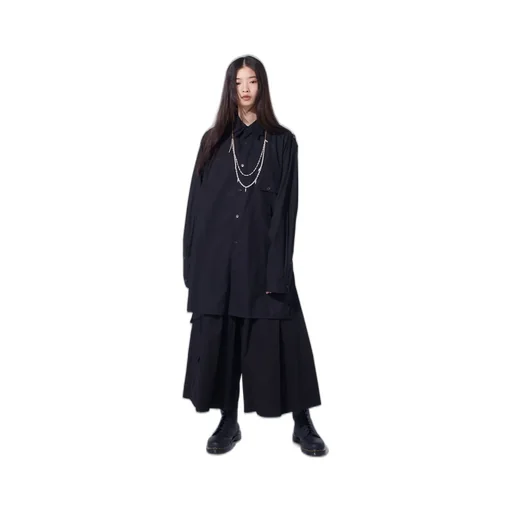 Cotton Broad Oversized Double Collar Shirt