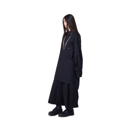 Cotton Broad Oversized Double Collar Shirt