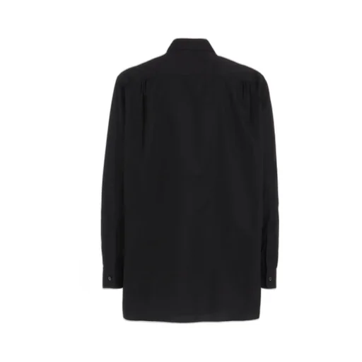 Cotton Broad Ribon Stand Collar Shirt