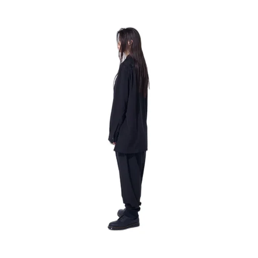 Crepe De Chine Hem Rib 2 Tuck Jogger Pants