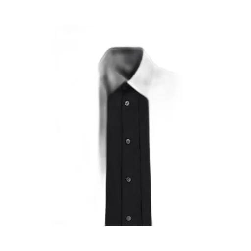 Cotton Broad Ribon Stand Collar Shirt