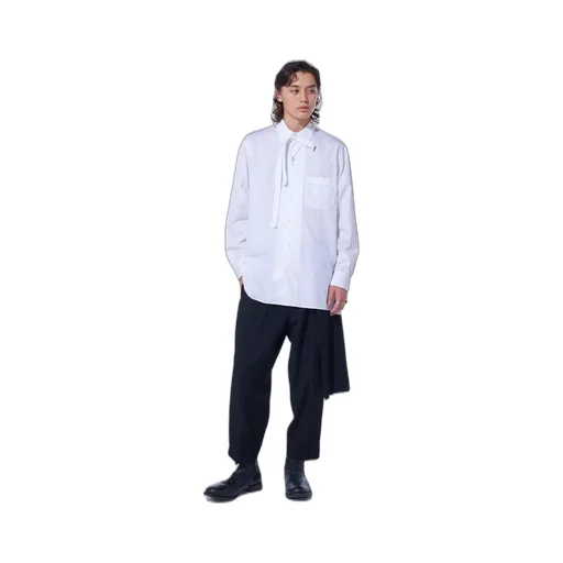 Washer Wool Gabardine Skirted Wrap Pants