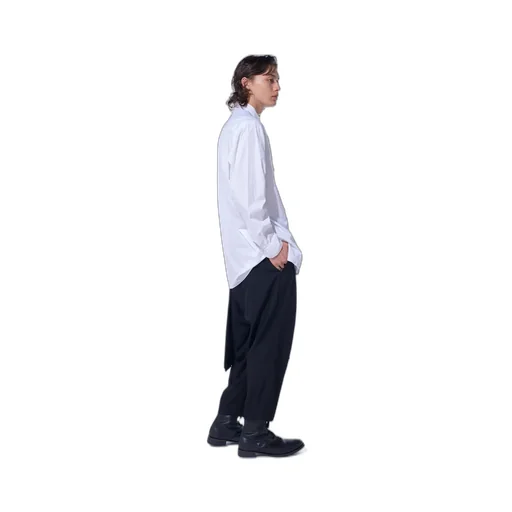 Washer Wool Gabardine Skirted Wrap Pants