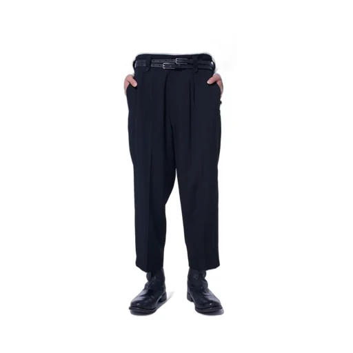 Washer Wool Gabardine Skirted Wrap Pants