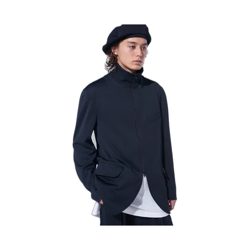 Pe/Smooth Zipper Thread Turtle Neck Jacket