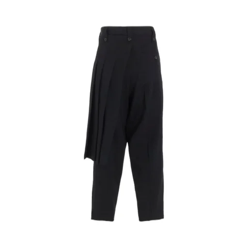 Washer Wool Gabardine Skirted Wrap Pants