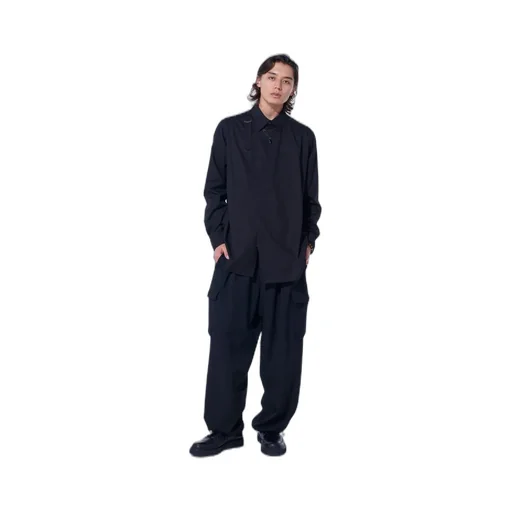 Washer Wool Gabardine 2 Tuck Cargo Pants