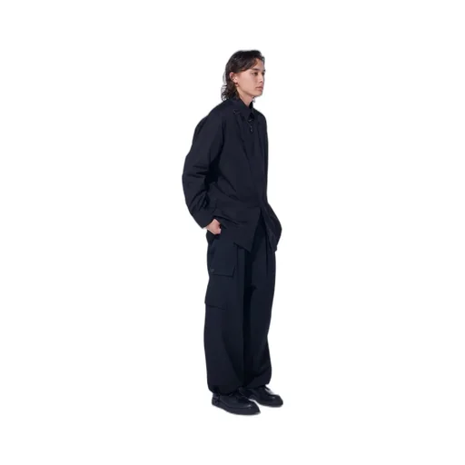 Washer Wool Gabardine 2 Tuck Cargo Pants