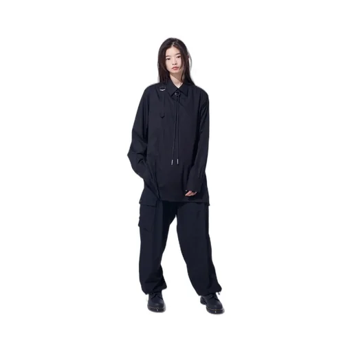 Washer Wool Gabardine 2 Tuck Cargo Pants