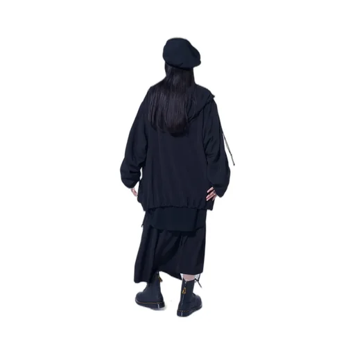 Crepe De Chine Shirring Mountain Parka