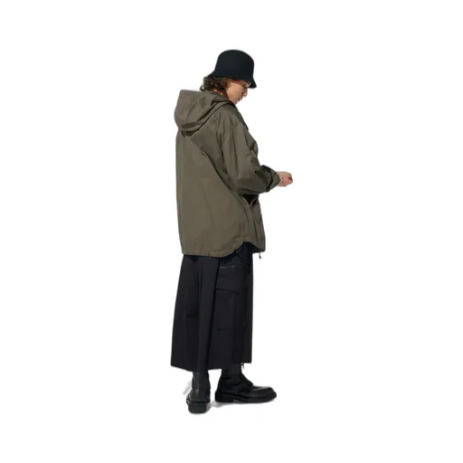 Cotton Twill Cargo Culotte Pants