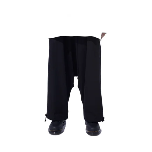 Cotton Twill Wide Sarouel Pants