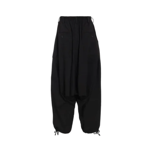 Cotton Twill Wide Sarouel Pants