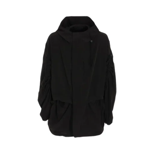 Crepe De Chine Shirring Mountain Parka