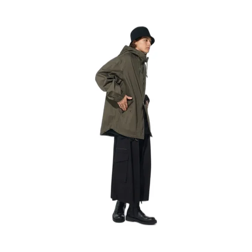 Cotton Twill Cargo Culotte Pants