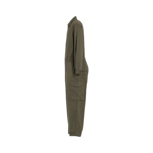 Cotton Twill 6-Pocket Zip-Up Jumpsuit