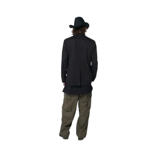 Cotton Twill Peaked Lapel Tailored Jacket
