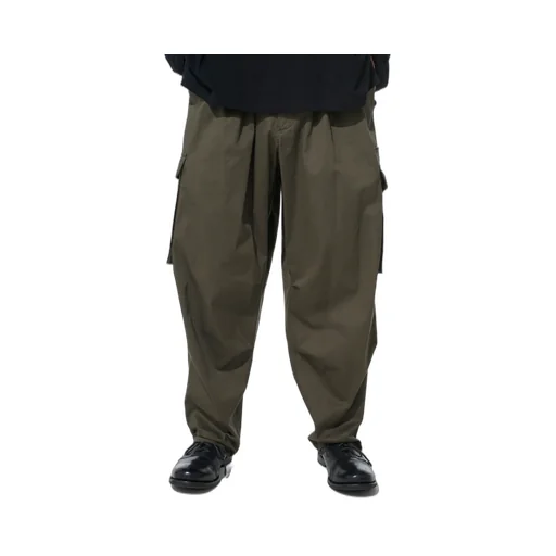 Cotton Twill Knee Tuck Cargo Pants