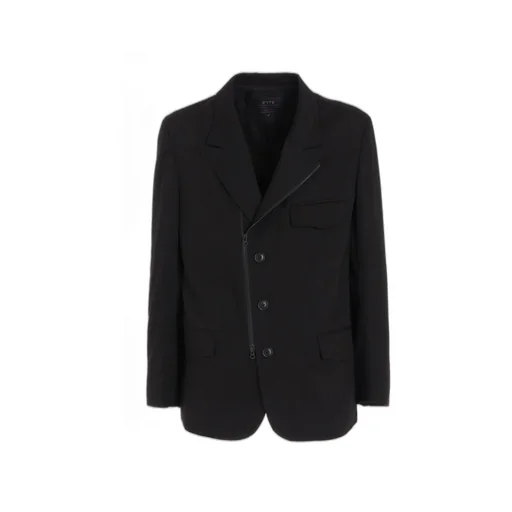 Cotton Twill Peaked Lapel Tailored Jacket