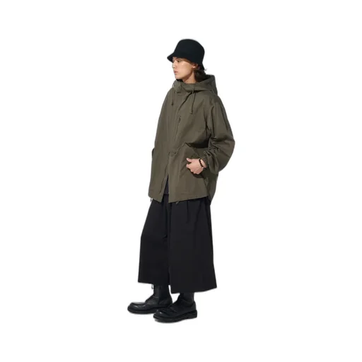 Cotton Twill Cargo Culotte Pants