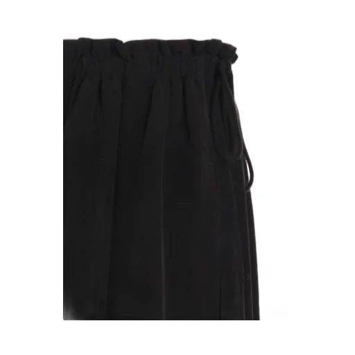 Crepe De Chine Shirring Drape Skirt