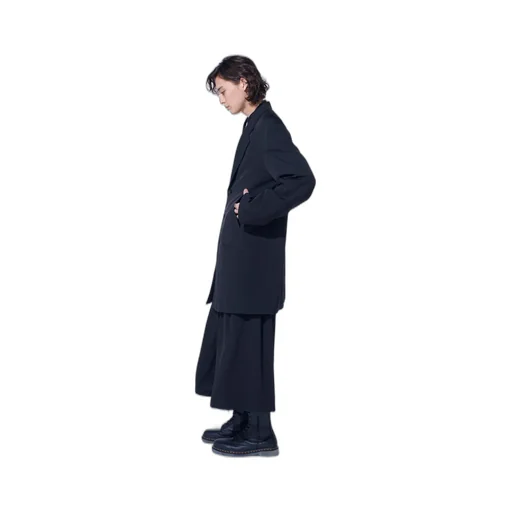 Crepe De Chine Long Tailored Jacket