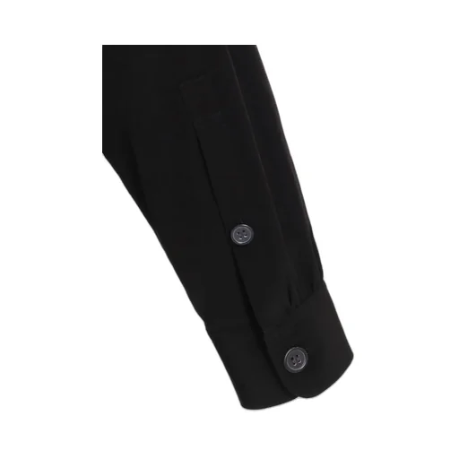 Crepe De Chine Shirring Pockets Shirt