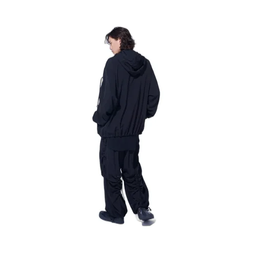Crepe De Chine Shirring Wide Pants