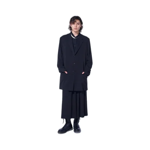 Crepe De Chine Long Tailored Jacket