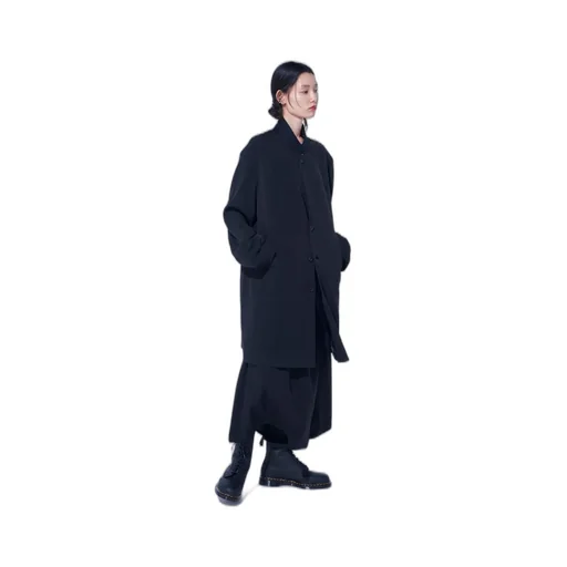 Crepe De Chine Long Tailored Jacket