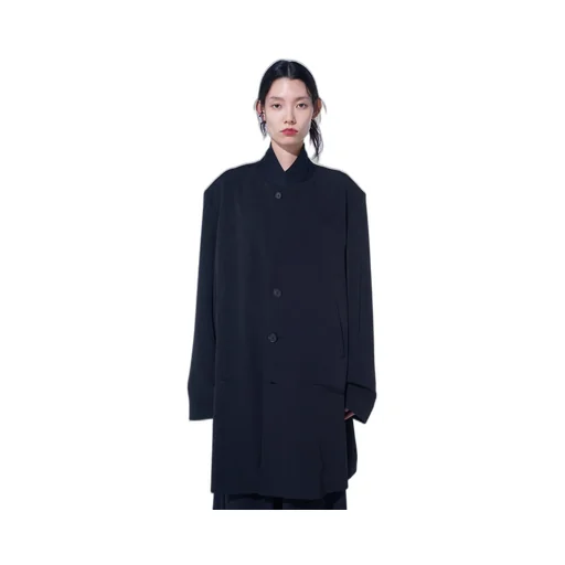 Crepe De Chine Long Tailored Jacket