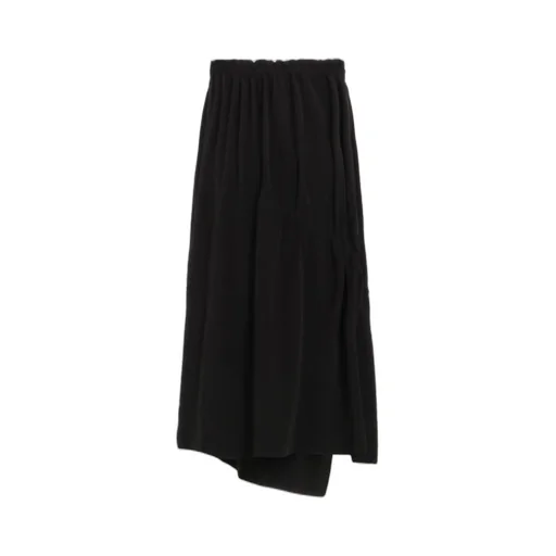Crepe De Chine Shirring Drape Skirt