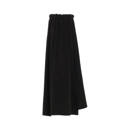 Crepe De Chine Shirring Drape Skirt