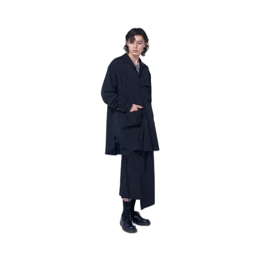 Crepe De Chine Shirring Drape Skirt
