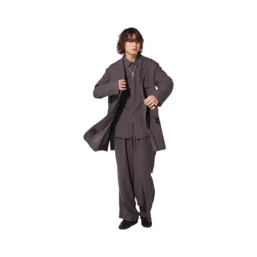 Double Gauze Long Work Jacket