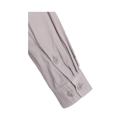 Double Gauze Band Collar Stole Shirt