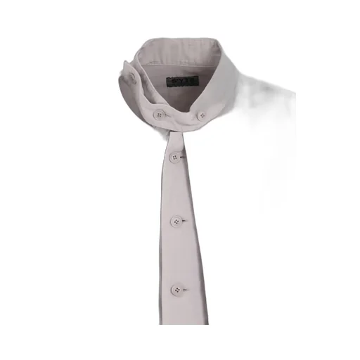 Double Gauze Band Collar Stole Shirt