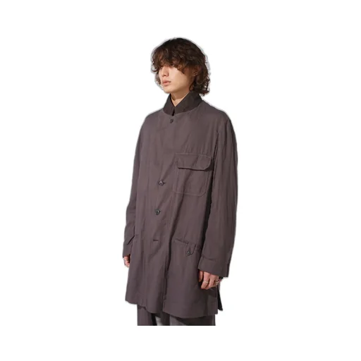 Double Gauze Long Work Jacket